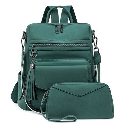 Women's Leather Laptop Backpack