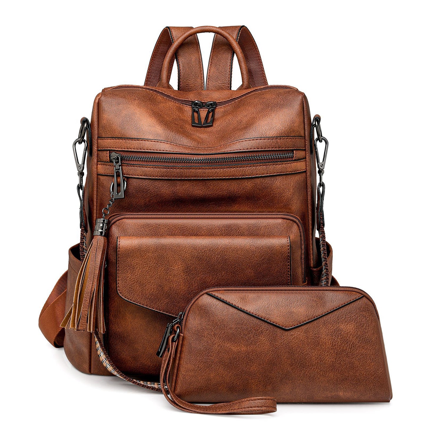 Women's Leather Laptop Backpack