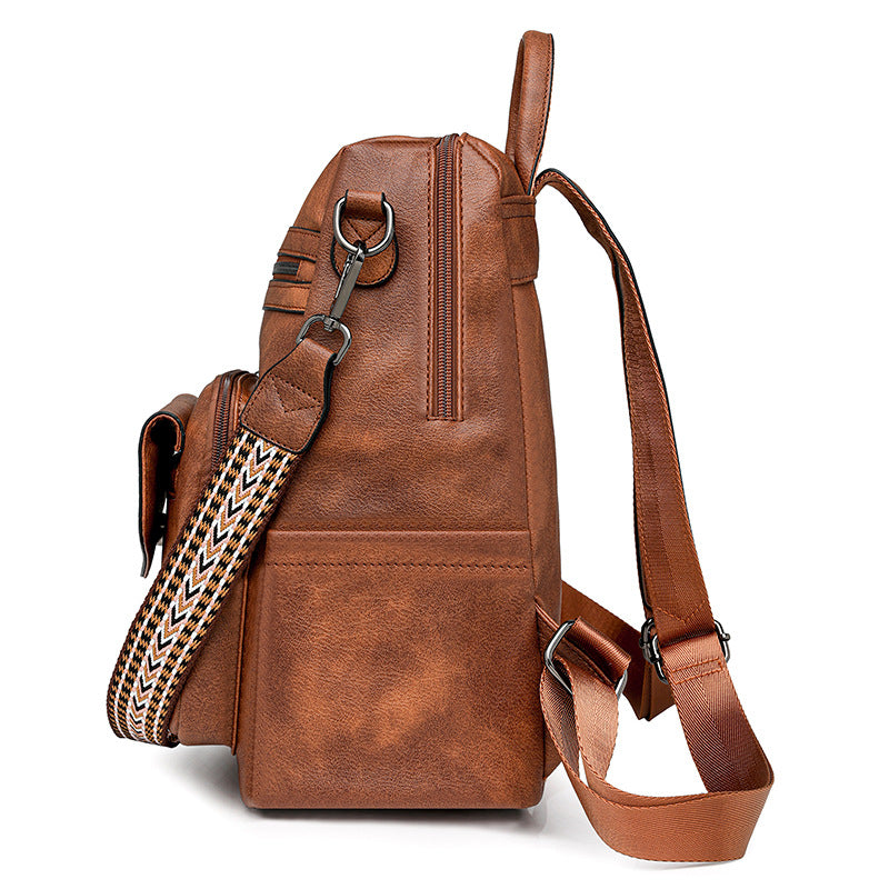 Women's Leather Laptop Backpack