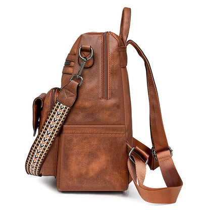 Women's Leather Laptop Backpack