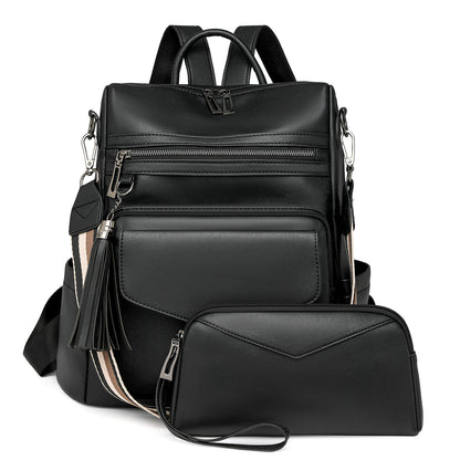 Women's Leather Laptop Backpack