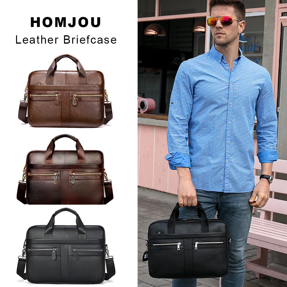 Leather Briefcases Laptop Messenger Bags