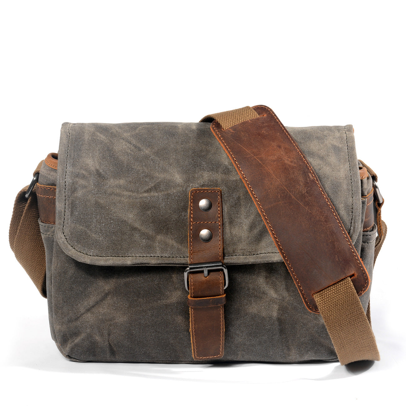 Men's Canvas Leather Camera Bag