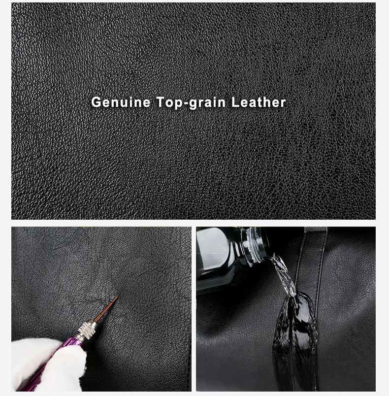 Genuine Leather Duffel Bag for Travel