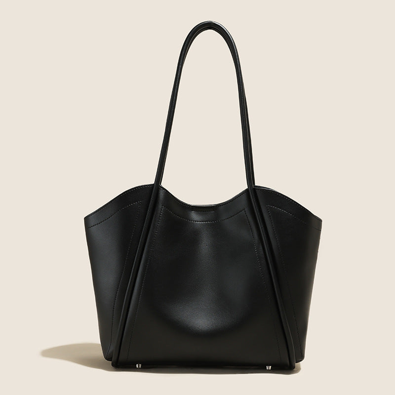 Women's Leather Commuter Tote Bag