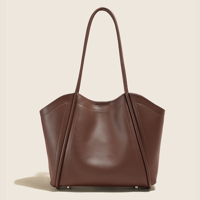 Women's Leather Commuter Tote Bag