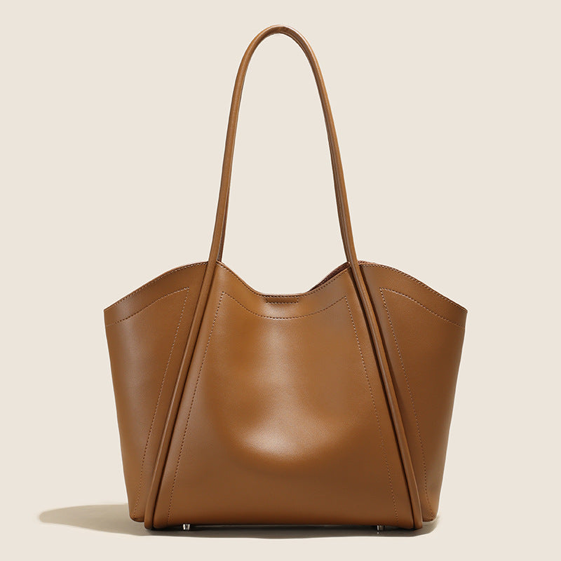 Women's Leather Commuter Tote Bag