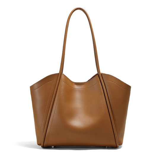 Women's Leather Commuter Tote Bag