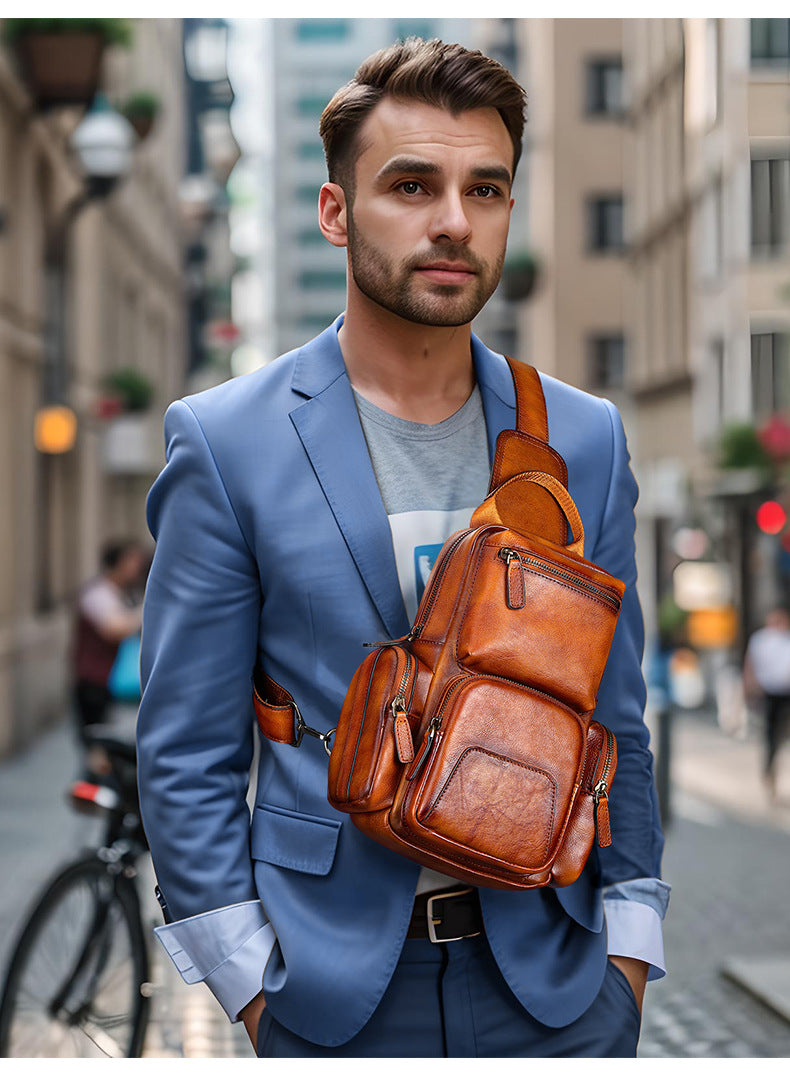 Vintage Leather Sling Bag