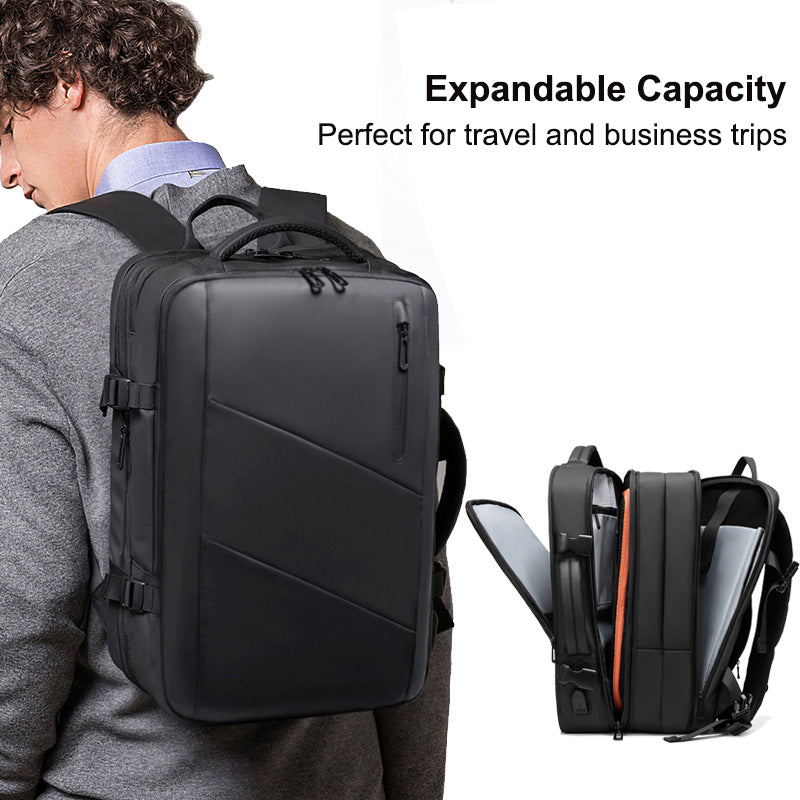 Expandable Capacity Travel Laptop Backpack