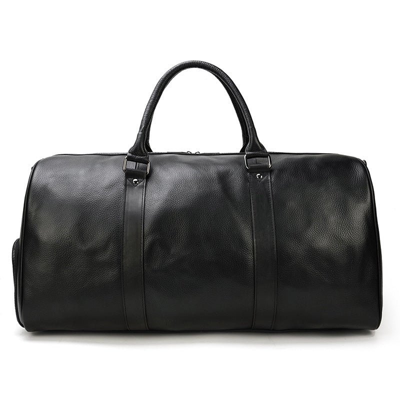 Leather Duffle Bag for Travel - Front