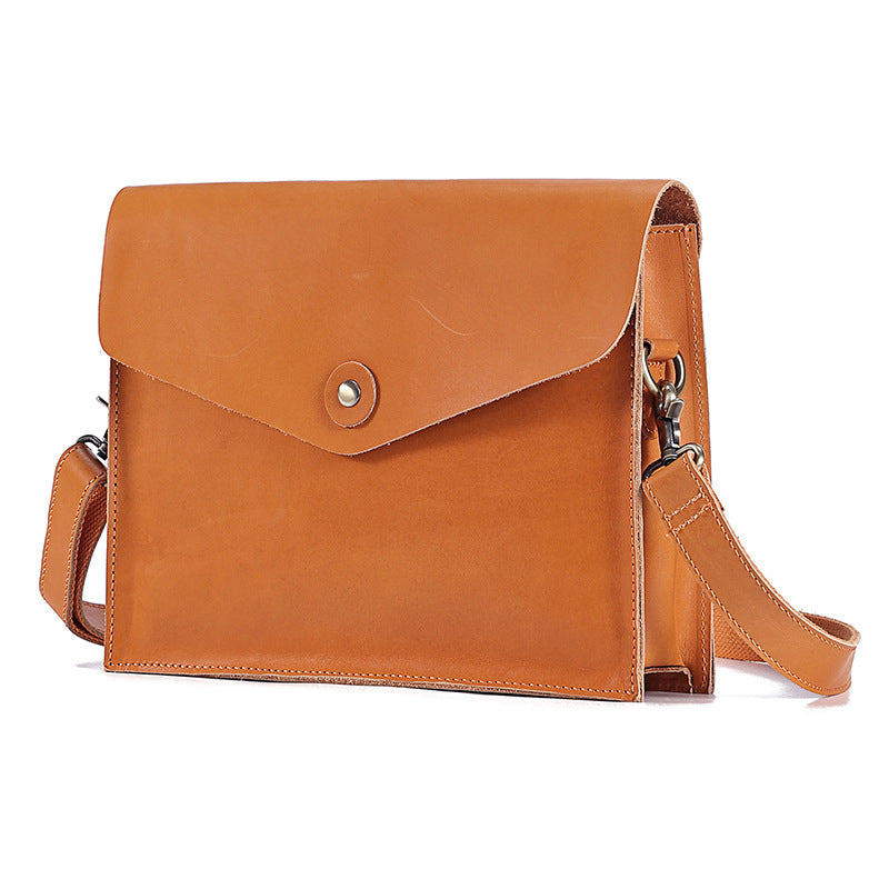 Leather Envelope Wristlet Clutch Crossbody Bag